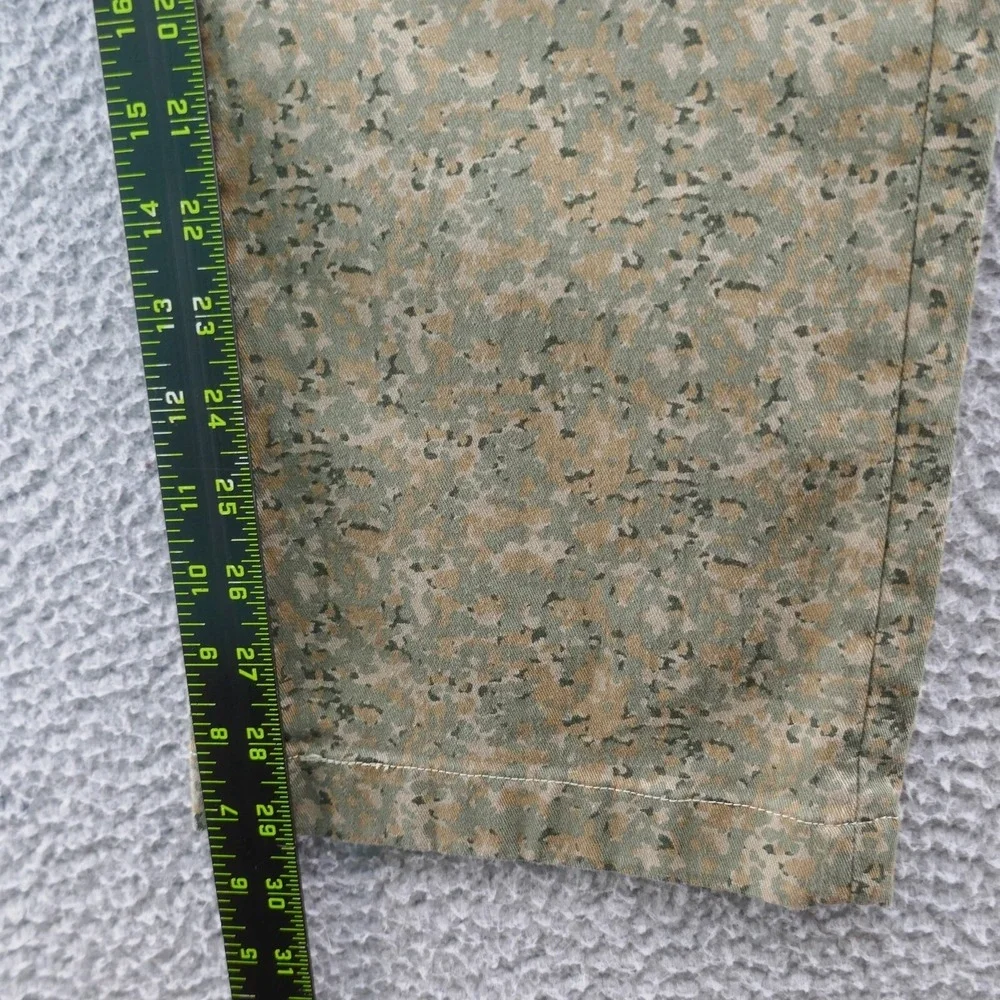 Levis Mens 38x30 Digital Camo Print Chino Pants Olive Green Stretch Twill‎ NEW
